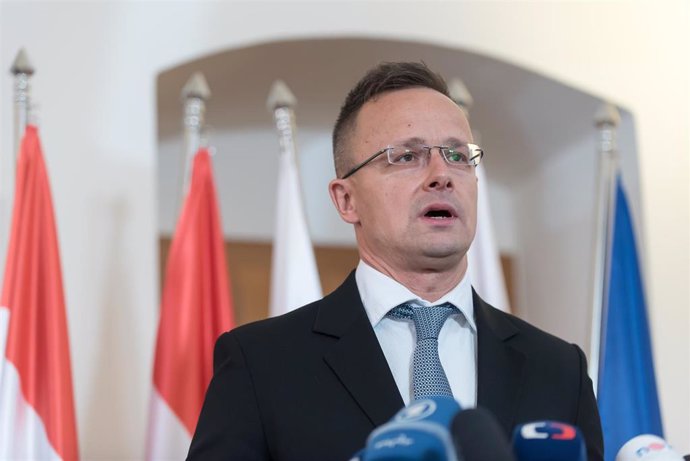 Archivo - El ministro de Exteriores húngaro, Peter Szijjarto.