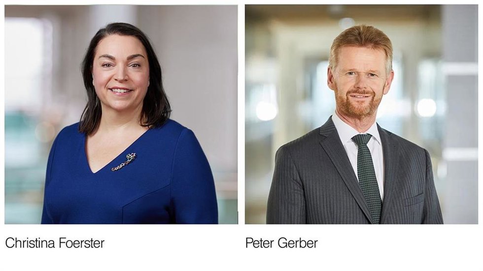 Christina Foerster (i) y Peter Gerber (d).