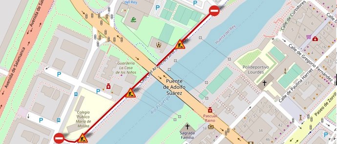 Corte calle de Valladolid