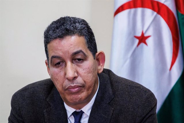 Archivo - El delegado del Frente Polisario para España, Abdulah Arabi, comparece ante la prensa en abril de 2022