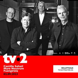 La banda de pop rock danesa TV-2 elige Marenostrum Fuengirola para cerrar su gira en septiembre.