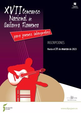 Cartel del XVII Concurso Nacional de Guitarra Flamenca para Jóvenes Intérpretes.