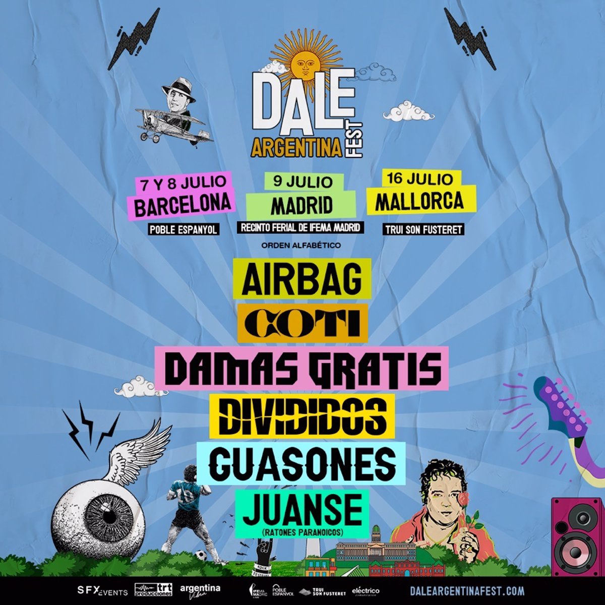 Dale Argentina Fest llega por primera vez a Madrid este 9 de julio con  entradas disponibles el 3 de febrero