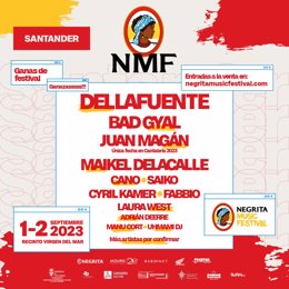 Cartel del Negrita Music Festival Santander