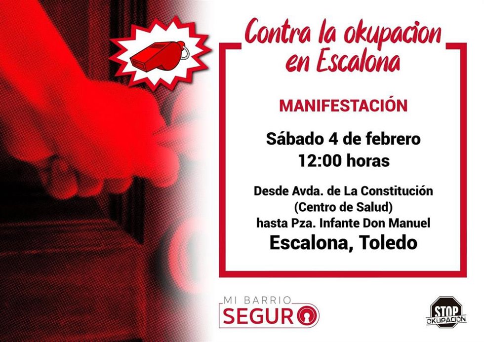 Cartel de la manifestación.