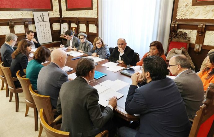 Junta de Gobierno en el Ayuntamiento de Valladolid.