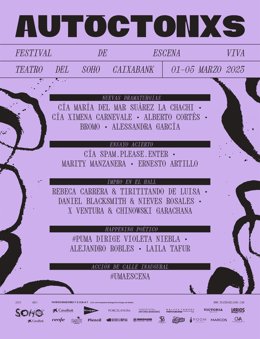 Cartel del festival que llega al Teatro del Soho Caixabank en marzo.