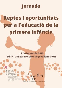 Cartel de la jornada 'Retos y oportunidades en la educación de primera infancia'.