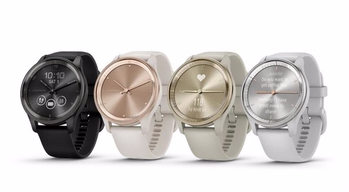 Nuevo reloj inteligente con carga inalámbrica de Garmin, Vivomove Trend.