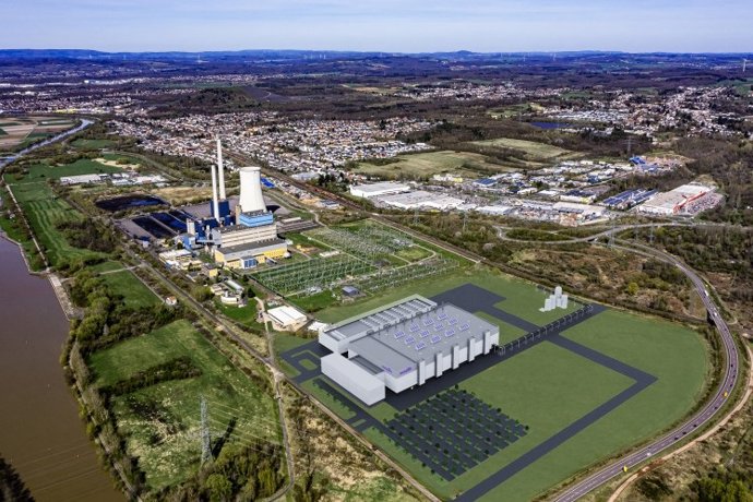 Renderización de la nueva planta de chips de ZF y Wolfspeed en Alemania