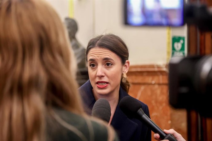 Archivo - La ministra de Igualdad, Irene Montero
