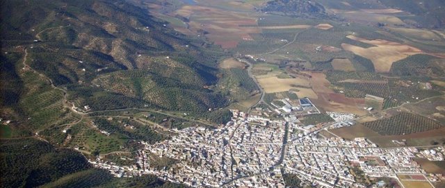 Vista aérea de La Puebla de los Infantes.