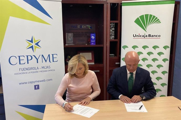 Unicaja Banco firma un convenio con Cepyme para apoyar a pequeñas y medianas empresas de Fuengirola y Mijas