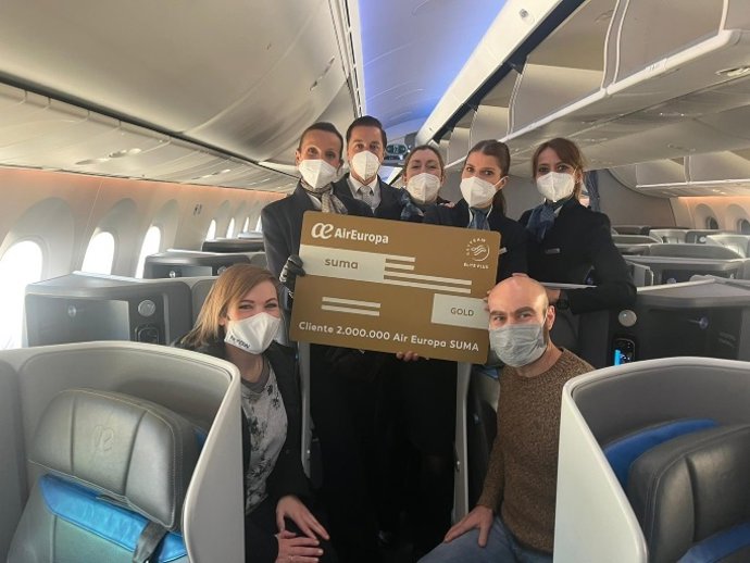 El programa de fidelización de Air Europa alcanza los dos millones de clientes y lanza nuevos servicios en 2023.