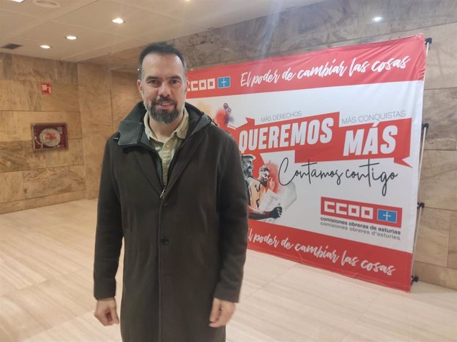 José Manuel Zapico, secretario de CCOO de Asturias.