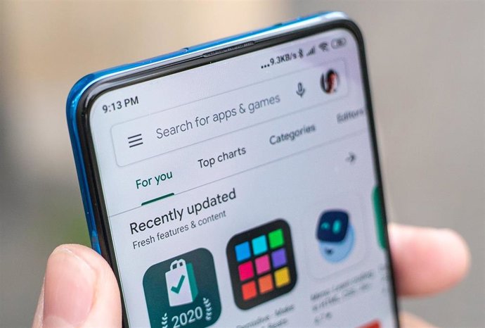 Interfaz de Google Play Store