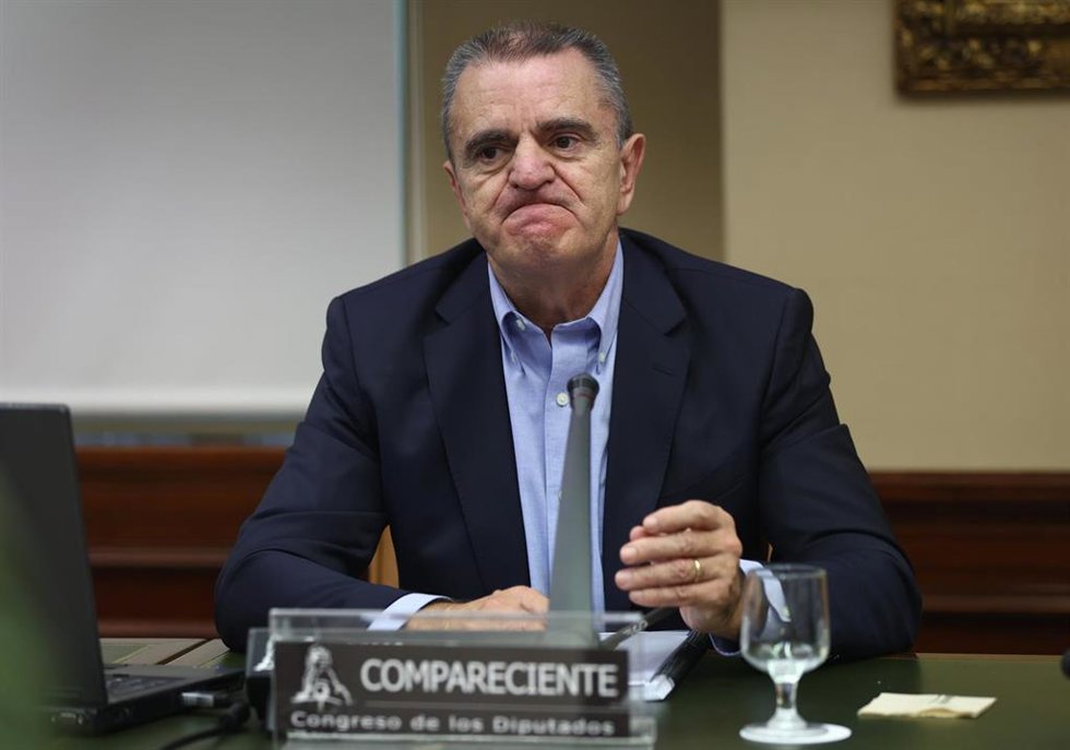Archivo - El presidente del CSD, José Manuel Franco, comparece durante la Comisión de Cultura y Deporte del Congreso de los Diputados, en octubre de 2022.