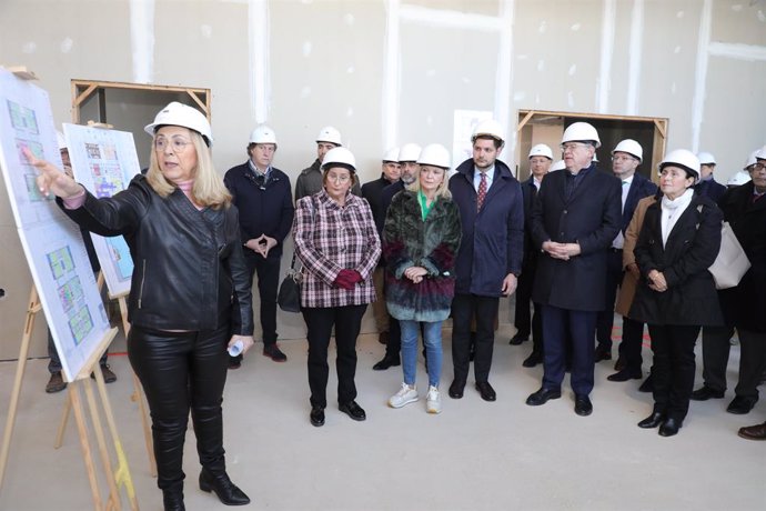 El president de la Generalitat ha visitat, al costat de la consellera de Justícia, les obres de construcció del Palau de la Justícia de Gandia