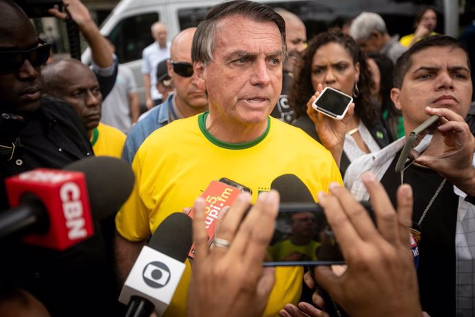 Archivo - El presidente de Brasil y candidato a las elecciones Jair Bolsonaro.