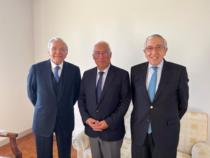 Fainé, Costa i Santos Silva en la seva reunió