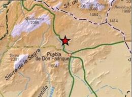 Registrado un terremoto de magnitud 3,7 con epicentro en Puebla de Don Fadrique, segundo en 24 horas en la provincia