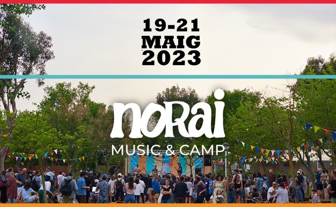 Cartel del festival de música pop Norai music & camp de Castelló d'Empúries (Girona)