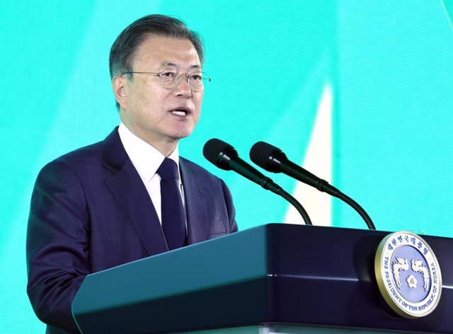 Archivo - El expresidente surcoreano Moon Jae In.