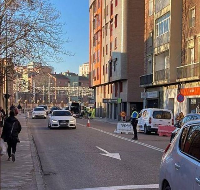 Información sobre el corte de tráfico en la calle Estación de Valladolid