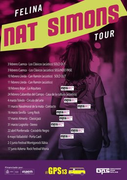 Cartel de la gira de Nat Simons