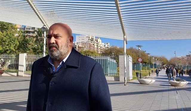 El presidente del PP de Palma y candidato a la alcaldía, Jaime Martínez, en rueda de prensa