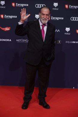El actor Ramón Barea posa en la alfombra roja previa a la gala de la X edición de los Premios Feroz, en el Auditorio de Zaragoza, a 28 de enero de 2022, en Zaragoza, Aragón (España). 