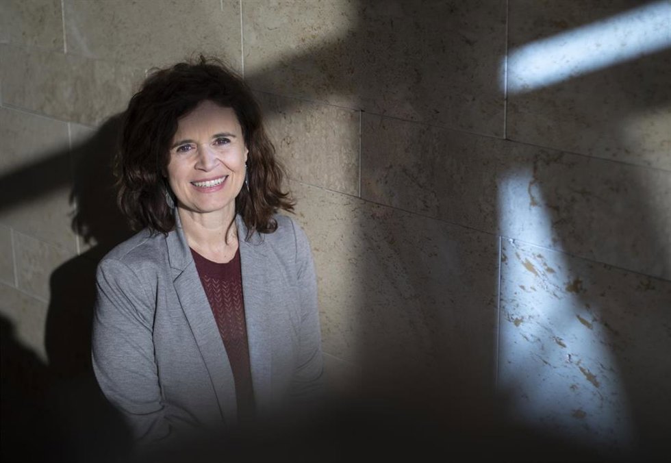 La presidenta de Más País Andalucía, Esperanza Gómez, en una imagen de archivo (de 19 de enero) de una entrevista con Europa Press. 