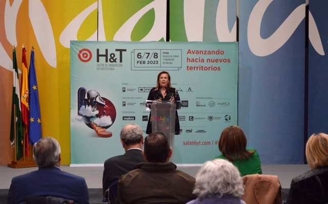 La secretaria general para el Turismo, Yolanda de Aguilar, en la presentación de salón H&T.