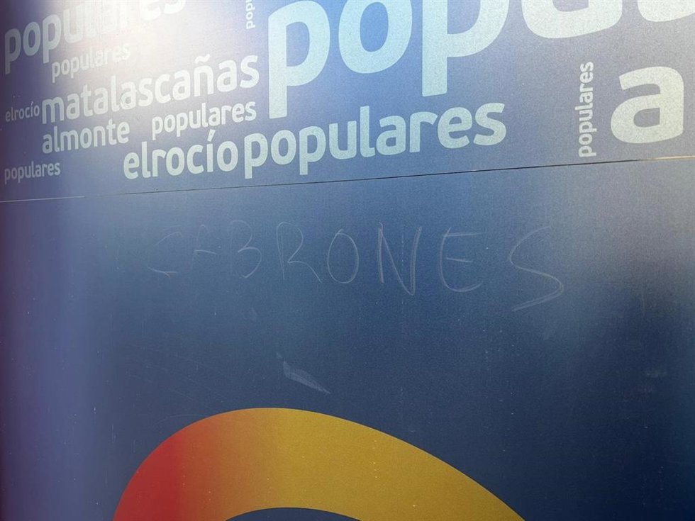 Imagen de una de las pintadas.