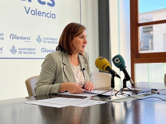 Archivo - La portavoz del PP en el Ayuntamiento de Valncia, María José Catalá