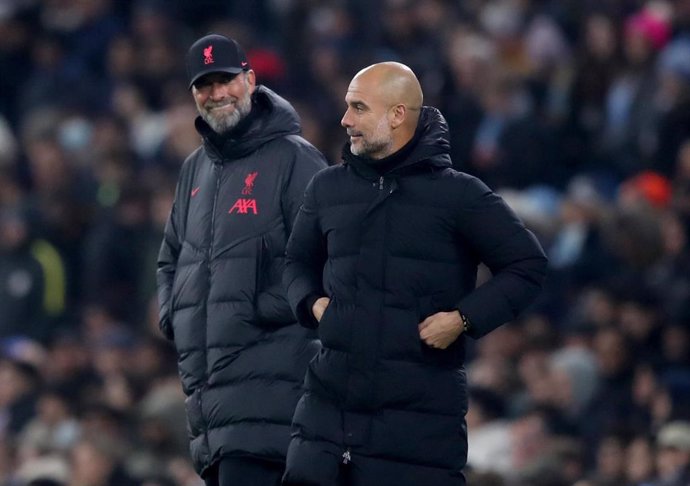 Archivo -  Jurgen Klopp y Pep Guardiola