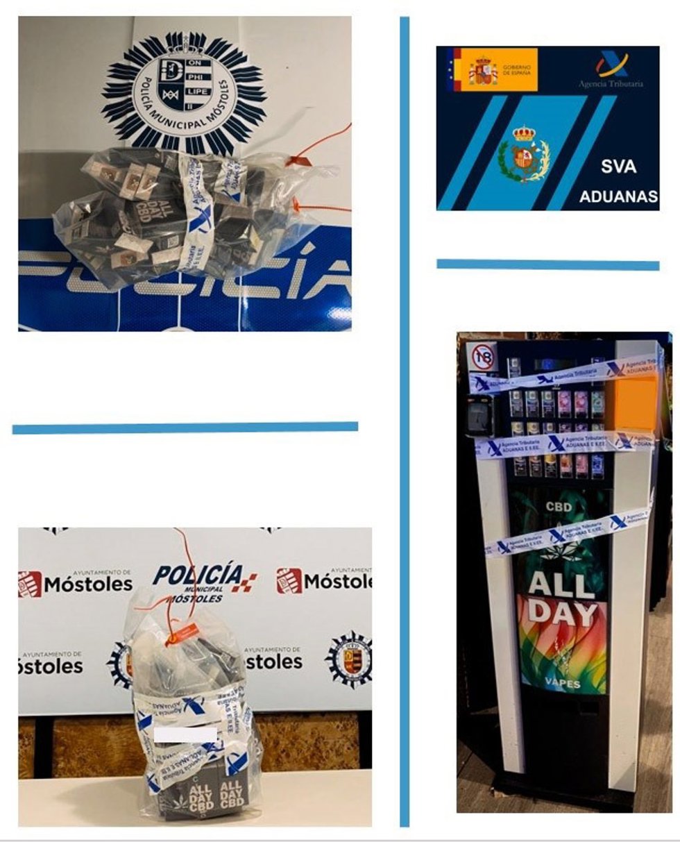 La Policía Local precinta una máquina de vending que se usaba como punto de venta de cannabis
