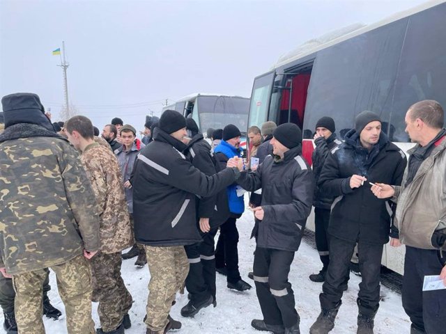 Prisioneros de guerra ucranianos liberados por Rusia