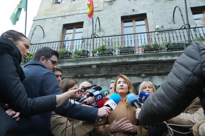 La ministra de Transportes, Raquel Sánchez, en Castro Urdiales