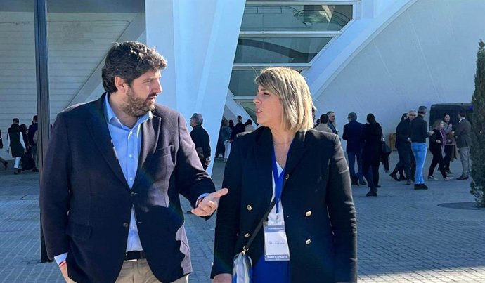 El presidente de Murcia. Fernando López Miras, en la Intermunicipal del PP que se celebra en Valencia.