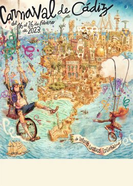 Archivo - Cartel oficial del Carnaval de Cádiz 2023