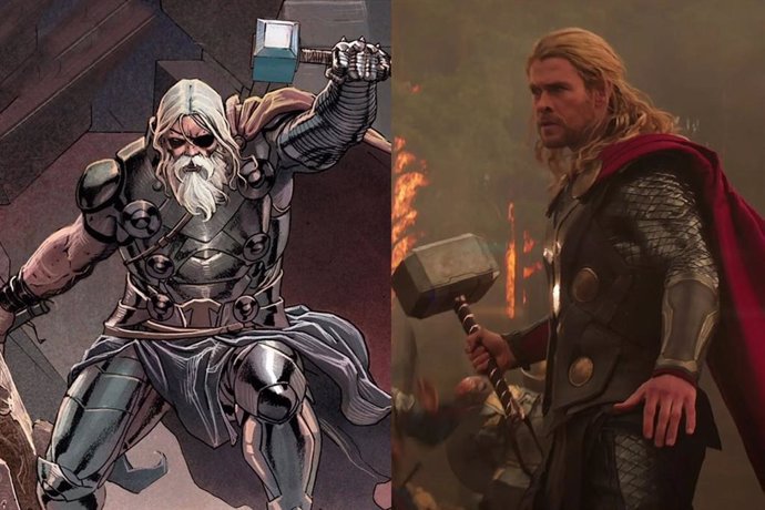Así luce Chris Hemsworth como el viejo Thor de Marvel en el UCM