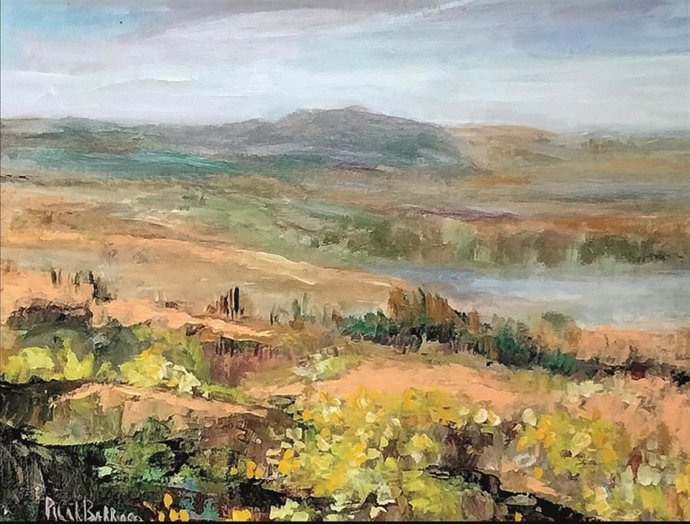 Imagen de una de las obras de Pilar Barroso que se muestran en la exposición que organiza Caja Rural del Sur.