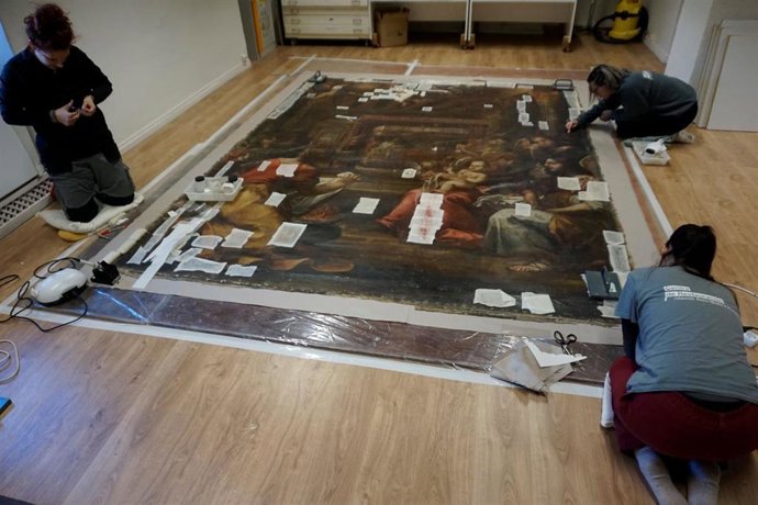 Andorra recupera el único lienzo que decora su iglesia.