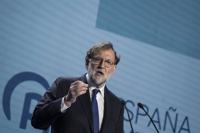 El expresidente del Gobierno, Mariano Rajoy, interviene en la 26 Intermunicipal del PP, a 4 de febrero de 2023, en Valencia, Comunidad de Valencia (España).
