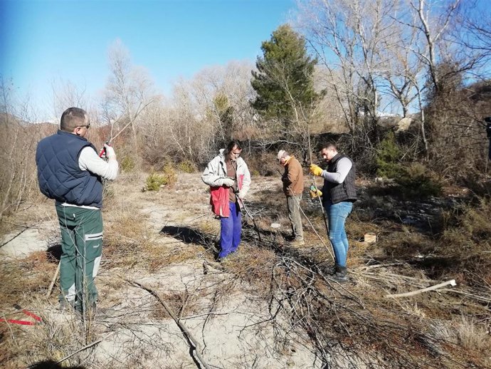 Preparación de las nabatas en Laspuña.