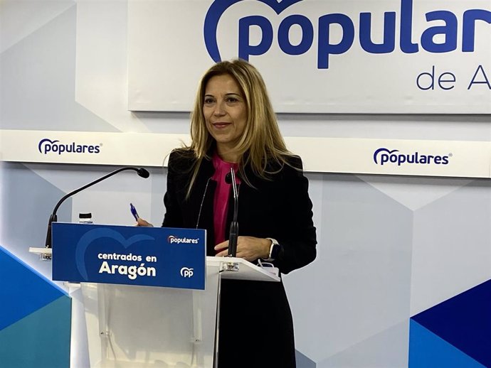 Archivo - La secretaria general del PP Aragón, Ana Alós.