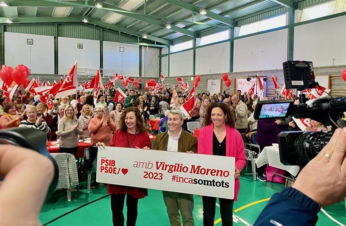 (I-D) La Secretaria General Del PSIB Y Presidenta Del, Francina Armengol; El Alcalde De Inca Y Candidato Socialista A La Reelección, Virgilio Moreno, Y La Secretaria General De La FSM Y Presidenta Del Consell, Catalina Cladera.