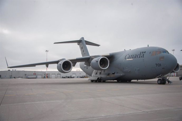 Imagen de archivo de un avión militar del Ejército canadiense 