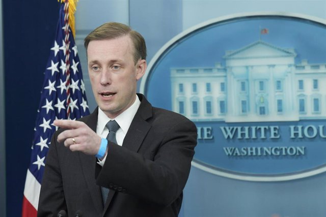 Archivo - Imagen de archivo del asesor de Seguridad Nacional de EEUU, Jake Sullivan, durante una conferencia de prensa en la Casa Blanca
